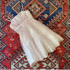 Jill Stuart lace pink party dress